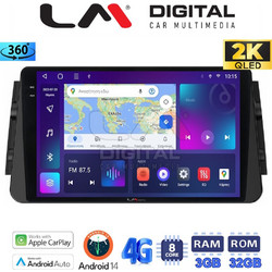 LM Digital ZD8714 Ηχοσύστημα Αυτοκινήτου με Οθόνη Αφής 2DIN GPS