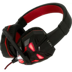 Ezra GE12 Gaming Headset Over Ear Black Red