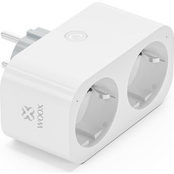 Smart διπλή πρίζα WOOX R6153 με μετρητή ενέργειας