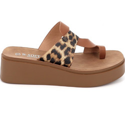 Γυναικείο Mule B-Soft Χρώματος Καφέ 218-841