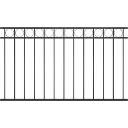 vidaXL Πάνελ Περίφραξης ASSEN Ατσάλινο Μαύρο 163x80 εκ. 146316