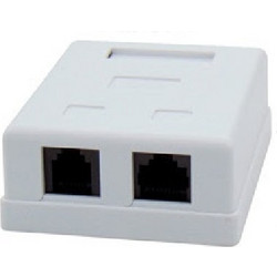 ΠΡΙΖΑ ΑΥΤΟ/ΤΗ ΕΠΙΤΟΙΧΙΑ 1χRJ45 Cat5 & 1χRJ11 (17595)