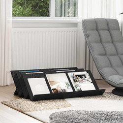 vidaXL Ράφι Περιοδικών Μαύρη Οξυά 90x53x28,5cm Επεξεργασμένο Ξύλο 1 τεμ