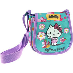 Τσαντάκι ώμου με καπάκι Hello Kitty βεραμάν Graffiti 178352