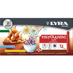 Ξηρά παστέλ LYRA soft 12 χρωμάτων 5651120