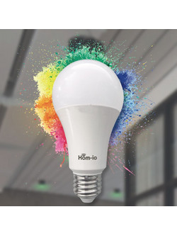 HOM-IO SMART ΛΑΜΠΑ LED WIFI 10W RGB E27 1050LM-RGB W2700K - SMART64361
