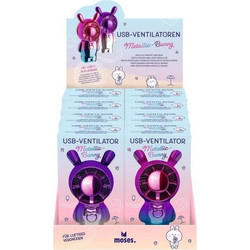 Moses Ανεμιστήρας Χεριού με Θύρα Usb Bunny