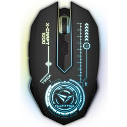 Alcatroz X-Craft Trek 1000 Ενσύρματο Gaming Ποντίκι RGB 3200 DPI Black