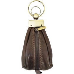 Δερμάτινη κλειδοθήκη πουγκί FETICHE 700 DARK BROWN ΚΑΦΕ
