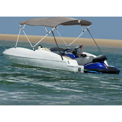 Τέντα Σκάφους με 4 Αψίδες Τοιχώματα 243x(170-182)x137 εκ