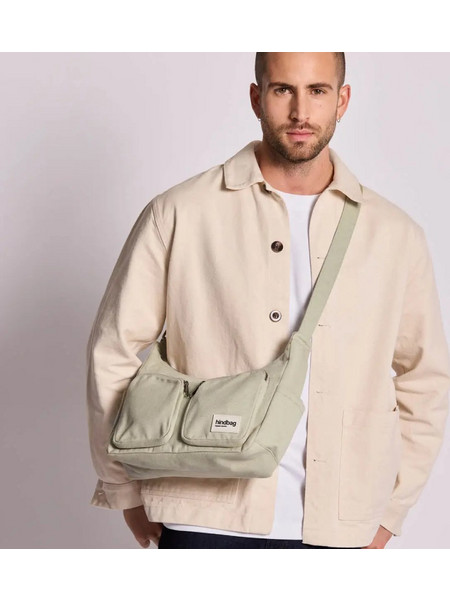 Hindbag Τσάντα Ώμου Emile Clay Green | Multipocket από Οργανικό Βαμβάκι