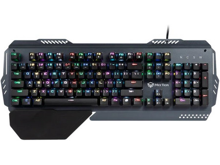 Meetion MK20 Μηχανικό Gaming Πληκτρολόγιο RGB Grey