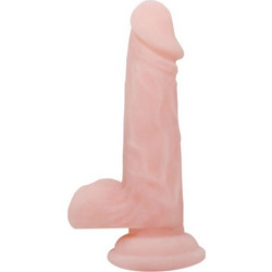 Baile Super Ρεαλιστικό Dildo με Βεντούζα & Όρχεις 16.5cm Flesh