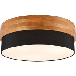Trio Lighting Seasons Πλαφονιέρα Οροφής 50εκ. Καφέ με Ντουί E27