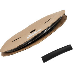 GLOBOSTAR(R) SHRINKTUBE 79817 Θερμοσυστελλόμενο Μακαρόνι Στεγανοποίησης για Neon Flex LED Αδιάβροχο IP65 - Μαύρο Ματ - Μ100 x Π0.8 x Υ0.8cm/Π0.4 x Υ0.4cm