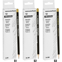 Μολύβι Μαύρο Extra Νο2=β, No4=2h, Νο5=5h πακ=12τεμ Faber 511101, 511112, 511115
