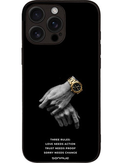 Sonique Men's Edition Θήκη με Σχέδιο «Three Rules» (iPhone 16 Pro Max)