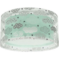 Φωτιστικό Οροφής-Πλαφονιέρα Clouds 41416MH 33x16,5cm 2xE27 Green Ango