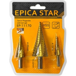 EPICA STAR ΣΕΤ ΚΩΝΙΚΑ ΤΡΥΠΑΝΙΑ ΔΙΑΒΑΘΜΙΣΜΕΝΗΣ ΚΟΠΗΣ EP-11170