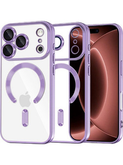 Techsuit Luxury Crystal MagSafe Θήκη Light Purple (iPhone 18 Pro Max / 17 Pro Max)