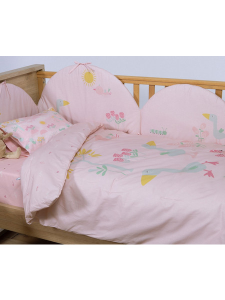 Κουβρ-λι Βαμβ-πολ Spring Happiness 110x140 nef nef Homeware Pink 110x140