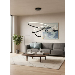 POWERTECH LED φωτιστικό οροφής HLL-0105, 44W, 4000K, 60x60cm, μαύρο