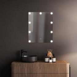 Καθρέπτης Μακιγιάζ LED 3CCT 400x500mm Λευκό LOGE