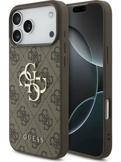 Guess 4G Big Logo Θήκη iPhone 18 Pro Max / 17 Pro Max Brown (GUHCP18X4GMGBR)