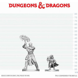 Dungeons & Dragons Nolzur's Mini - Goliath Barbarian & Halfling Rogue Unpainted Μινιατούρα