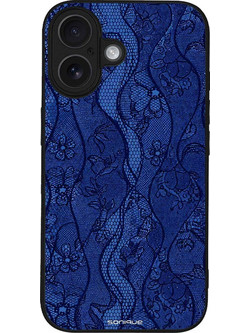 Sonique Diva Series Back Cover Μπλε Δαντέλα (iPhone 16)