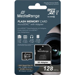 Mediarange microSDXC 128GB Class 10 U1 UHS-I + Adapter