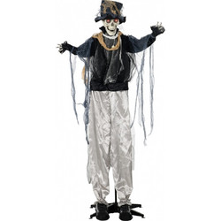 Φάντασμα Halloween, Διακόσμηση Halloween, Λειτουργία ήχου, με αισθητήρα κίνησης και LED φώτα, 101 cm x 64 cm x 178 cm