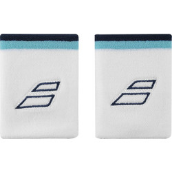 Babolat Terry Jumbo Medium Wristbands White/Estate Blue