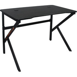 GAMING Γραφείο 100x60cm Μέταλλο Βαφή Μαύρο κωδ. 0706-Ε-00023046