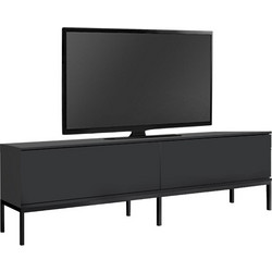 Έπιπλο τηλεόρασης χρώμα μαύρο 180x30x47εκ