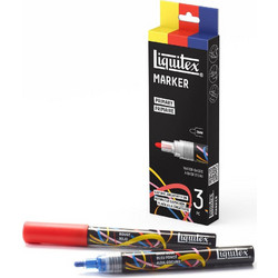 Liquitex Κασετίνα με 3 Ακρυλικούς Μαρκαδόρους 2mm Primary