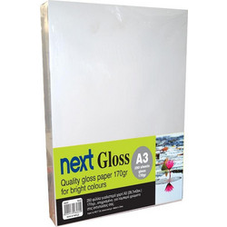 Next Gloss A3 250 φύλλα premium gloss paper 170γρ