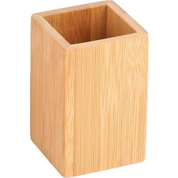 Θήκη για οδοντόβουρτσες από bamboo 7x7x11εκ
