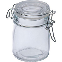 Δοχείο γυάλινο με αεροστεγές κλείσιμο 150 ml. Υ9,2xO5,7εκ