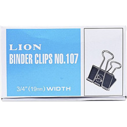 ΠΙΑΣΤΡΕΣ LION 107 ΜΑΥΡΕΣ 19mm 10τεμ