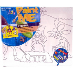 Mont Marte Προσχεδιασμένο Τελάρο 25x30cm με Χρώματα & Πινέλα Πειρατές