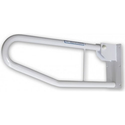 Tiltable bathroom handrail - metal PLU058