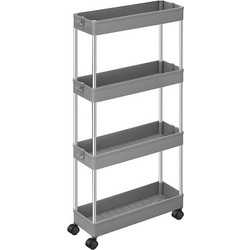 Μεταλλικό Τρόλεϊ Κουζίνας με 4 Ράφια 42 x 13.5 x 87 cm Songmics KSC008G01