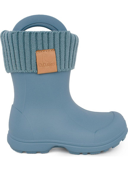 Adam's I106-52859 Παιδική γαλότσα unisex σε συνθετικό υλικό Γκρι/Σιέλ