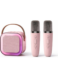 Φορητό ηχείο Karaoke, SOHO, Bluetooth 5.3, 5-10W, Σετ 2 ασύρματων μικροφώνων, RGB LED, 4 εφέ