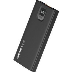 Crystal Audio PBK4K Power Bank 10000mAh 20W με Θύρα USB-A & 2 Θύρες USB-C Power Delivery Black