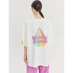 Hemithea Cheetah Oversized T-Shirt Rainbow Floyd Off White