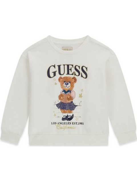 Guess Παιδικό Φούτερ Μπεζ K6YQ05K4422-G012