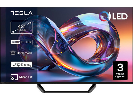 Tesla Q43E665BFV Smart Τηλεόραση 43" Full HD QLED HDR (2026)