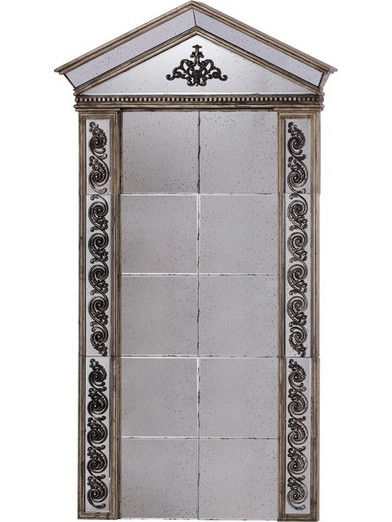 Artekko Καθρέπτης Δαπέδου Μεταλλικός Χρυσός 136x15x240cm